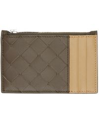 Bottega Veneta - Woven Zipper Card Bag - Lyst