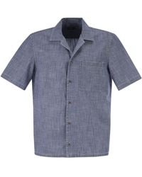 Peserico - Chambray Short Sleeve Shirt - Lyst