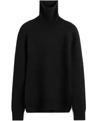TOTEME - Totême Side Slit High Neck Jumper - Lyst