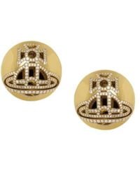 Vivienne Westwood - Lennie Pavé Orb Earrings - Lyst