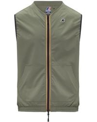 K-Way - Zip Sleeveless Coat - Lyst
