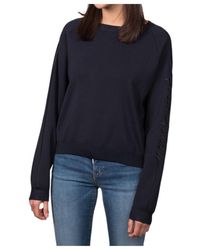 Emporio Armani - Crew Neck Knitted Sweater - Lyst
