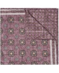 Brunello Cucinelli - Geometric Printed Finished Edge Scarf - Lyst