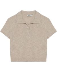 Jonathan Simkhai - Twila Short-Sleeve Cashmere Polo Shirt - Lyst