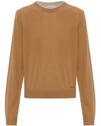 Versace - Embroidered Logo Knitted Sweater - Lyst