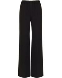 Valentino - Wide-Leg Silk Trousers - Lyst