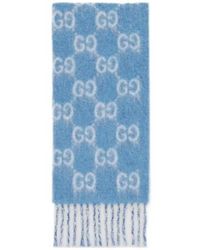 Gucci - Gg Alpaca Wool Blend Scarf - Lyst