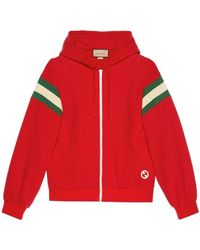 Gucci - Jersey Zipped Hoodie - Lyst