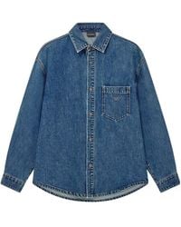 Emporio Armani - Chest Pocket Denim Shirt - Lyst
