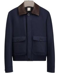 Dior - Blouson Jacket With Leather Collar - Lyst