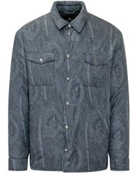 Etro - Paisley Buttoned Overshirt - Lyst