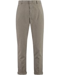 Dondup - Joe Prince Of Wales Checked Pants - Lyst