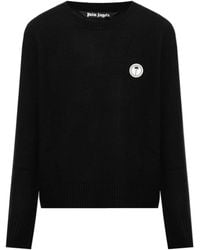 Palm Angels - Long-Sleeve Crew-Neck Sweater - Lyst