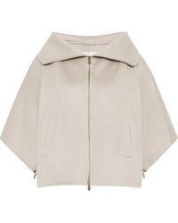 Max Mara - Double Cashmere Cropped Coat - Lyst