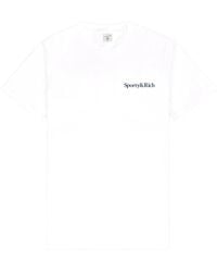 Sporty & Rich - Short-Sleeved T-Shirt With Logo Detailing - Lyst