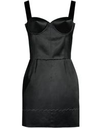 Maison Margiela - Contrast Stitch Corset Dress - Lyst