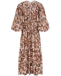 Zimmermann - Ascension Tie Billow Maxi Dress - Lyst