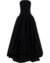 Balenciaga - Strapless Pleated Maxi Dress - Lyst