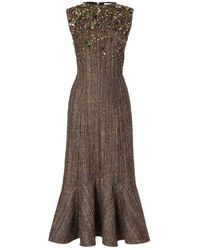 Fendi - Wool And Alpaca Dress - Lyst