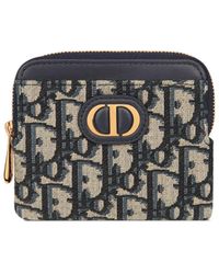 Dior 30 Montaigne Sakura Wallet in Black | Lyst