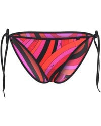 PUCCI - Pucci Printed Tie-Side Bikini Bottoms - Lyst