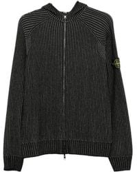 Stone Island - Ribbed-Knit Zip-Up Cardigan - Lyst