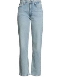 Rag & Bone - High-Waisted Straight-Leg Jeans - Lyst
