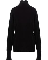 Jil Sander - High-Neck Plain Knit Sweater - Lyst