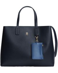Tommy Hilfiger - Solid Color Satchel Bag - Lyst