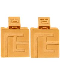 Balmain - 3D Pb Hoop Earrings - Lyst