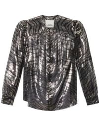 Isabel Marant - Zebra-Print Long-Sleeve Top - Lyst