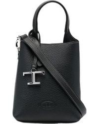 Tod's - T-Timeless Pendant Detail Micro Tote Bag - Lyst
