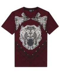Just Cavalli - T-Shirt With Round Neck And Short Sleeves - Lyst