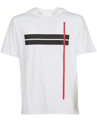 Neil Barrett - Contrast Stripe T-Shirt - Lyst