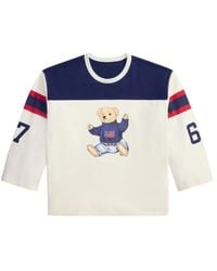 Polo Ralph Lauren - Polo Bear Long-Sleeved Crewneck T-Shirt - Lyst