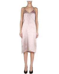 DSquared² - Undervest V-Neck Midi Dress - Lyst