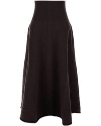 Extreme Cashmere - A-Line Cashmere Midi Skirt - Lyst