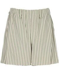 Homme Plissé Issey Miyake - Vertical-Stripe Shorts - Lyst