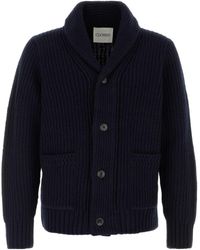 Closed - Shawl Collar Ribbed Cardigan - Lyst