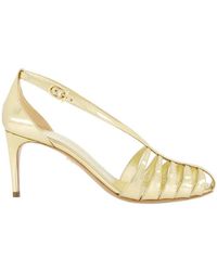 Ferragamo - Ferragamo Crossover-Strap Heeled Sandals - Lyst