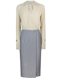 Patrizia Pepe - Two-Tone Dress - Lyst