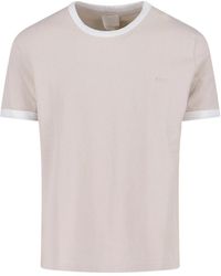 A.P.C. - Contrast Trim Crewneck T-Shirt - Lyst