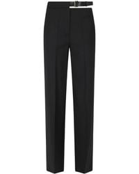 Semicouture - Debbie Belted Cutout Trousers - Lyst