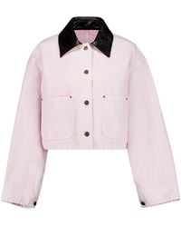 Prada - Button-Up Cropped Jacket - Lyst