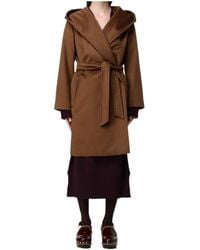 Max Mara - Hooded Virgin-Wool Coat - Lyst