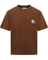Sacai - X Carhartt Wip Logo Patch Crewneck T-Shirt - Lyst