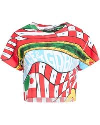 Dolce & Gabbana - Colorful Printed Short-Sleeve T-Shirt - Lyst