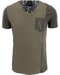 Armani Jeans - V-Neck Short-Sleeved T-Shirt - Lyst