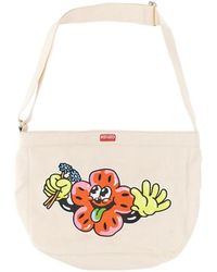 KENZO - Logo Patch Zipped Shoulder Bag - Lyst
