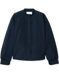 Jil Sander - Pleated Long-Sleeve Shirt - Lyst